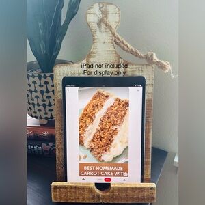 Wooden Stand for Recipe book or iPad
